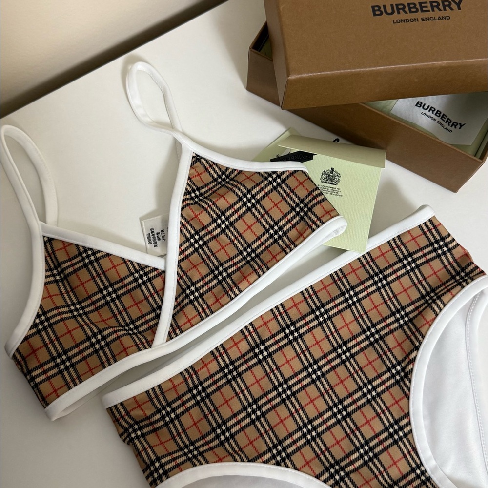 Burberry Plaid Bikini Set